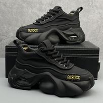 Spring Autumn Men's Shoes Fashion Versatile Casual Shoes Thick Soled Height Increasing Wear Resistant Running Sports Shoes 44 juoda
