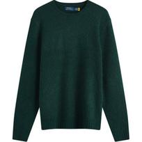 Polo Ralph Lauren Solid Color Crew Neck Loose Fit Long Sleeve Sweater Men sweater Green 710918805-505 S