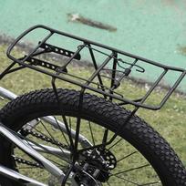 Kids Bike Rear Cargo Rack Carrier Back Seat Easy to Install Replacement Accessory Durability Steel Small Hole gray