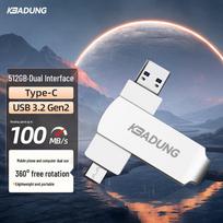 Kebadung P8 Dual-Interface USB 3.2 Type-C Flash Drive gray