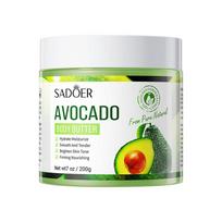 Augalinis kūno losjonas SADOER Avokadų drėkinamasis rožių sviesto drėkiklis Avocado 200g white