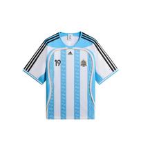 Kith x Messi For Adidas marškinėliai Mėlyni/Balti Vyriški Viršutiniai drabužiai ADKR0057 M white