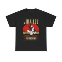 Jiu Jitsu Graphic T Shirt Retro GYM Choke It Unisex Heavy Cotton Tee S