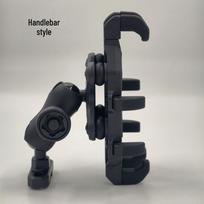 Anti-Theft Shock-Absorbing Phone Holder for Motorcycles, E-Bikes, and Bicycles Handlebar white