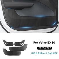 4 vnt. Volvo EX30 2023-2026 Durų apsaugos lipdukas Anti-Kick Pagalvėlė Interjero Automobilio Interjero Lipdukų Rinkinys carbon pattern / for Volvo EX3 juoda