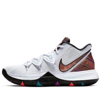 Nike Kyrie 5 BHM Irving 5 Black History Month Cushioning Slip Resistant Abrasion Resistant Mid top Basketball Shoes BQ6237-100 41 white