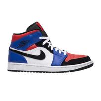 Air Jordan 1 Retro vidutinio aukščio 3 unisex sportbačiai daugiaspalviai balta juoda-hyper-royal 554724-124 45