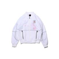 Air Jordan 5 Legacy Taffeta And Transparent Nylon Varsity Jacket Men Jackets White CU1667-100 M white