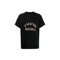 Fear of God Essentials Flocked Logo Crewneck Short Sleeve T-Shirt Men Tops Black FG50-063TJ-001 M black