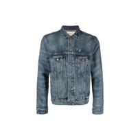 Polo Ralph Lauren FW22 Vintage Effect Truck Driver Button Denim Jacket Men jackets Blue 710864066-001 S gray