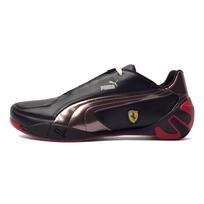Puma Ferrari Racing Series Tour Cat Sf Celebration Nm Patogūs žemi treniruočių batai Unisex sportbačiai Juodi Raudoni 305839-02 37