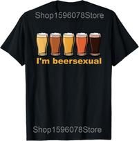 Alkoholinio gėrimo mėgėjas Beersexual Juokingas alaus mylėtojas LGBTQ T marškinėliai Vyrams Medvilniniai Humoro Streetwear Marškinėliai Trumpomis Rankovėmis Unisex Laisvi Drabužiai 2XL orange
