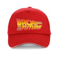 Back To The Future Baseball cap Summer print Unisex Back to the Future Prop Bigbang G-Dragon hat gorras snapback hat bone red