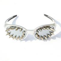 Futuristic Spike Style Cyberpunk Sunglasses for Tech Parties and Clubbing