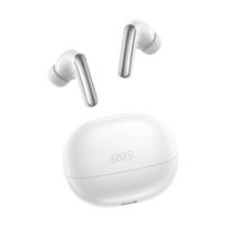 QCY MeloBuds N20 Wireless 50dB Noise 13mm Bluetooth Ambient Sound Capture Clear Up to 40 Hours of App Technical Standards Certification White Earbuds, balta