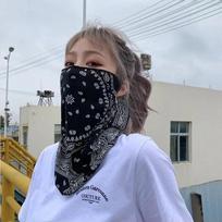 Madinga punk apsaugos nuo saulės kaukė vyrams, moterims, vasarai, veidui, kaklui, apsaugai nuo UV spindulių, ausų šalikas Hip Hop lauko sportui dviračių šalikai. balta