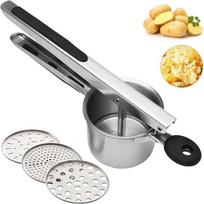 Manual Juicer, German 304 Stainless Steel Fruit Lemon Juicer, Vegetable Stuffing Squeezer, Potato Mud Press Artifact šviesiai pilka spalva