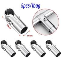 Tube Connector 25mm Structural Pipe Metal Joiner 5pcs 10pcs for Workshop Furniture Home Storage System Easy Setup Durable Two Way 5pcs