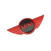 Metalinė Automobilio Priekinio Variklio Dangčio Galinio Bagažinės Emblema Ženklelis Lipdukas BMW Mini Cooper S F56 F57 R55 R56 R60 Pakeičiami Logotipo Priedai ksgbw33 raudona juoda spalva