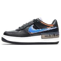 Nike Air Force 1 Shadow SE Pixel Swoosh - Off Noir Moteriški kedai Juodi Hyper-Crimson Light-Thistle CV8480-001 36 black