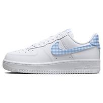 Nike Air Force 1 07 Essential University Blue Gingham Moteriški sportbačiai Balti DZ2784-100 39 white