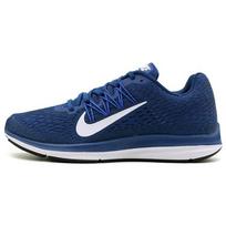Nike Zoom Winflo 5 Gym Blue Vyriški sportbačiai White Obsidian AA7406-400 44.5