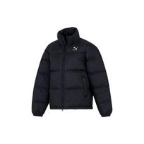Puma Tvirtas dygsniuotas logotipas, siuvinėjimas, stovas apykakle su užtrauktuku Striukė Vyriški viršutiniai drabužiai juodi 933442-01 L black