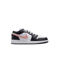 Air Jordan 1 Low GS Juodi Rūdys Rožiniai Vaikų Sportbačiai Balti 553560-165 38.5 gray