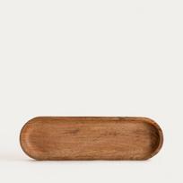 Homla pailgas serviravimo padėklas Kesar, 35x11 cm, rudas