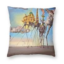 Salvador Dali Contemporary Pop Art Realism Painting Pillow Case Home Decor Spain Surrealism Artist Sofa Cushion Cover Pillowcase,(5) 30x30cm gray
