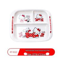 Wuhe Hello Kitty Kids Melamine Divided Plate