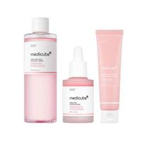 MEDICUBE PDRN Toner Ampoule Cream 3 Step Skincare Set white