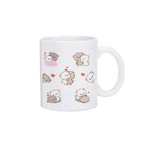 Panda Meškiukas Bubu Dudu Kavos Pieno Puodelis Moka Katė Panda Meškiukų Pora Kalėdinis Puodelis Kawaii Puodeliai Originalūs Puodeliai Nemokamas Pristatymas Gėrimų Indai 300ml white