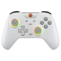 EasySMX X05 belaidis žaidimų pultelis su Bluetooth, adapteriu, laidiniu prijungimu PC/Telefonui/Switch/ Steam žaidėjams, Hall efekto jutikliais balta