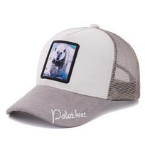 Unisex Rich Color Trucker Hat Antelope Pattern Patch Design Suede Hat Male Female Summer 9 Styles Animal Baseball Cap 56cm-60cm žirafa