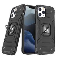 Wozinsky Ring Armor Hybrid Case skirtas iPhone 12 Pro Max, juodas