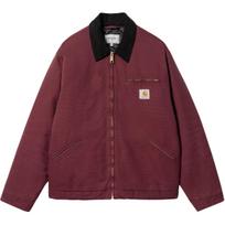 Carhartt WIP OG Detroit Aged Canvas Jacket Malbec/Black Unisex Streetwear I027358-2CP-3K 2XL