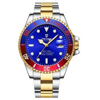 TEVISE T801A Vyriškas automatinis mechaninis laikrodis Skeletinis ciferblatas 42 mm Nerūdijančio plieno apyrankė Šviečiantis Vandeniui atsparus Verslo riešo laikrodis TEVISE T801A blue
