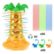 Monkey Climbing Tree Game Kid Interactive Balances Tabletop Board Parent-Child Party Monkey Down Fun Game Educational Toy Gfit yellow