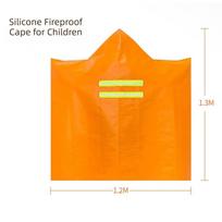 Full Body Protection Fire Escape Cape Double-layer Safety Equipment Professional Escape Cape  Hotel Children-Bagged