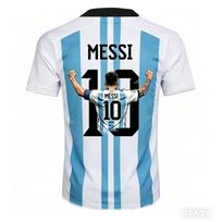 Messi Style Summer Printable Children's Clothing Football Shirt T-shirt Quick-drying Breathable Suitable for Outdoor Wearing S white