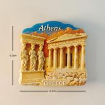 Greece, Parthenon Temple, Pottery Jars, Crete, Santorini Fridge Magnets Fridge Stickers Birthday Gifts Home Ornaments