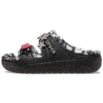 Crocs Classic Cozzzy Disco Blizgūs Šlepetės 'Juodi' Moteriški 208074-0C4 36-37 black