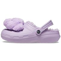 Crocs Classic Lined Clog Lazy Oaf Three Eyed Teddy Unisex Sneakers Purple Multi 207697-90H 46-47 white