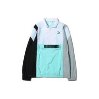 Puma X Diamond Supply Co. Destiny Half-Zip Jacket Men Outerwear Multicolor 575356-01 XS white