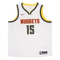 Nike NBA Fan Edition Denver Nuggets Jokic 15 Sports Casual Training Basketball Jersey Men jersey White CW3589-101 S white