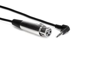 „Hosa Technology XVM-110F“ garso kabelis 3 m XLR (3 kontaktų) 3,5 mm TRS juodas, Native