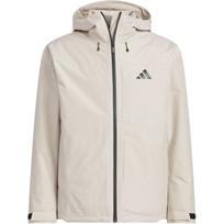 Adidas Solid Color Brand Logo Three-In-One Lightweight Waterproof Down Jacket Unisex Jacket Light-Brown JM9138 2XL