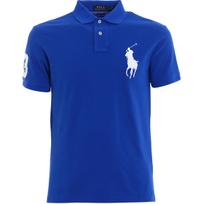 Polo Ralph Lauren Logo Embroidered Casual Short Sleeve Polo Shirt Men tops Blue 710781433-007 M blue