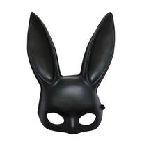 Moterys Mergina Seksuali Triušio Ausų Kaukė Mielas Kiškis Ilgos Ausys Bondage Helovino Maskarado Vakarėlio Cosplay Kostiumo Rekvizitai black